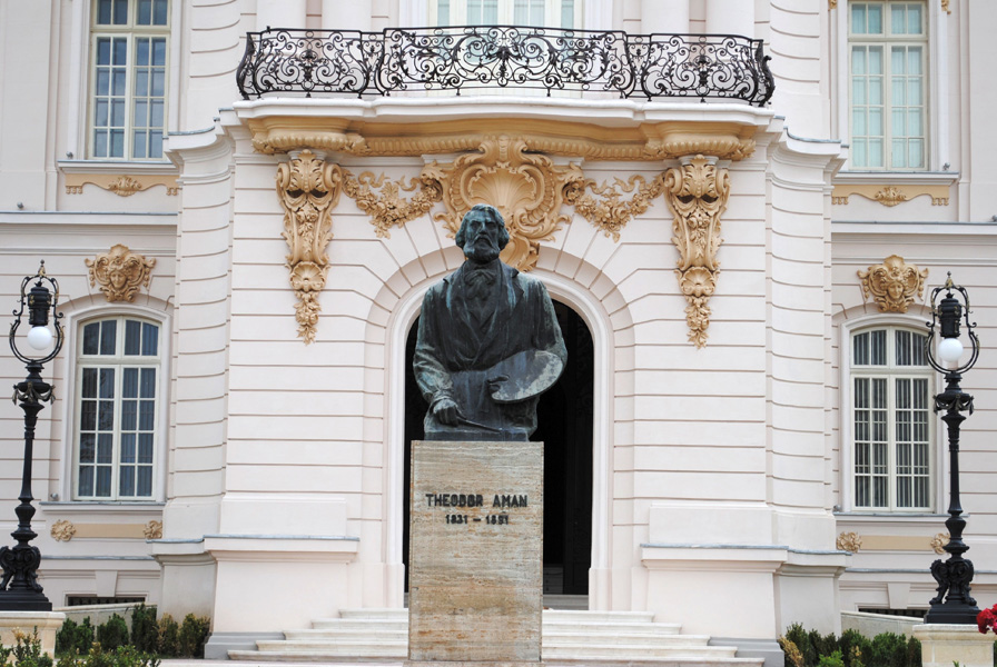 Say Pakistani vegetarian Bustul pictorului Theodor Aman, la Craiova | Monumente Oltenia
