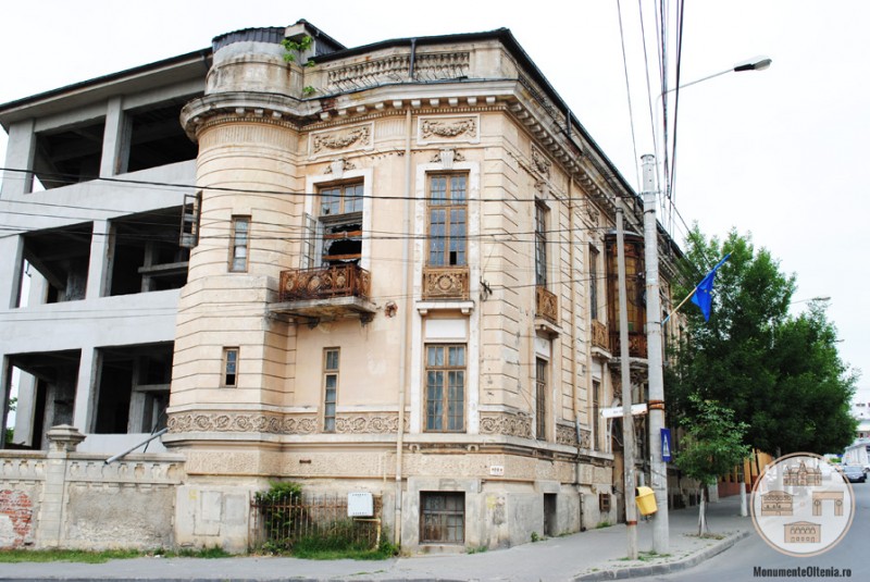 Casa Vrăbiescu, Craiova - fațada sudică