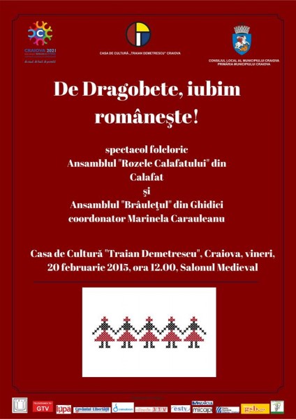 Spectacol folcloric De Dragobete, iubim romaneste