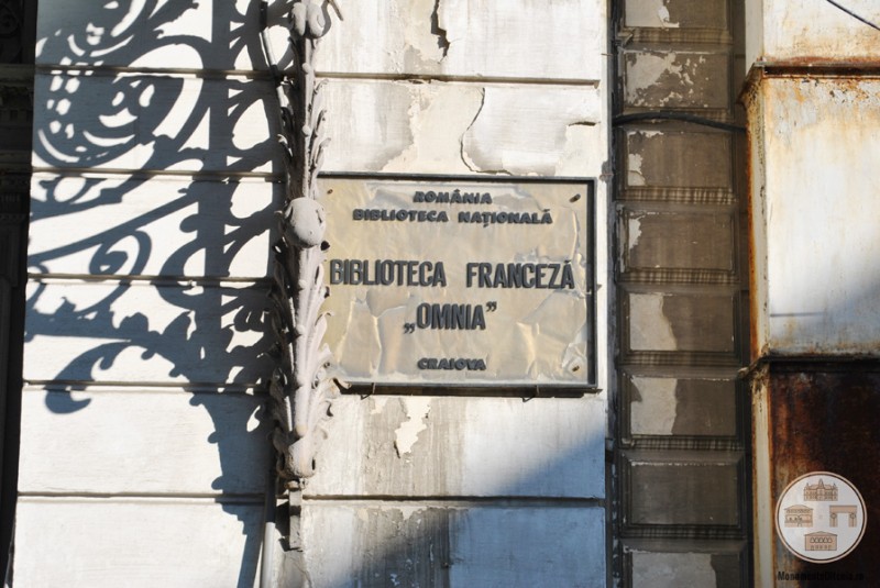 Casa Ionel Plesia, azi Biblioteca Omnia Craiova - placuta institutie