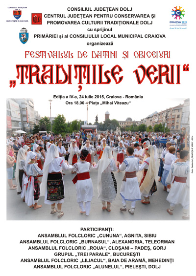 Afis Festival Traditiile verii 2015