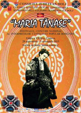 Afisul Festivalului – Concurs National al Interpretilor Cantecului Popular Romanesc Maria Tanase