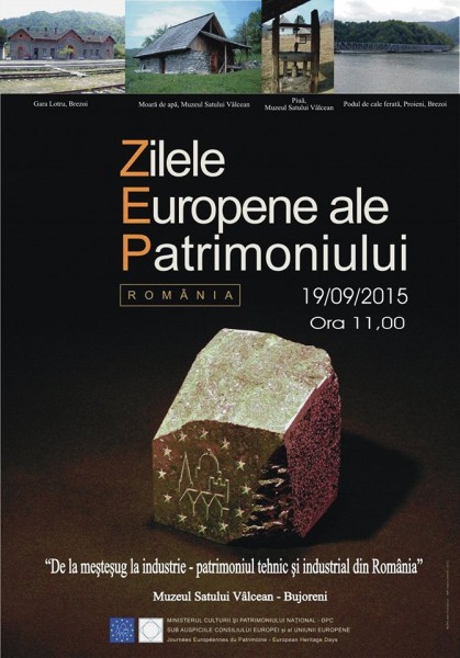 Zilele Europene ale Patrimoniului 2015 la Muzeul Satului Valcean