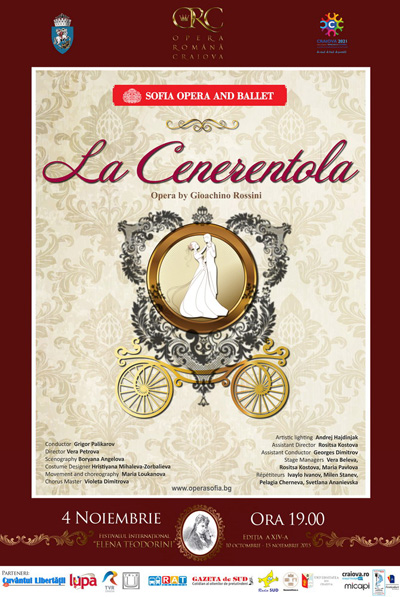 Afis La Cenerentola - Festivalul Elena Teodorini 2015