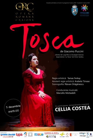 Tosca de Giacomo Puccini la Opera Romana din Craiova