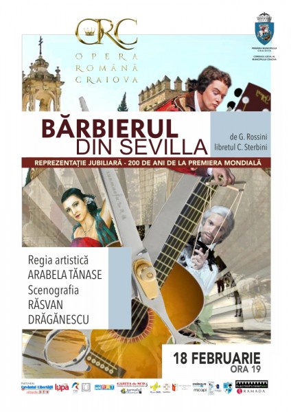 Afis Barbierul din Sevilla la Opera Romana Craiova