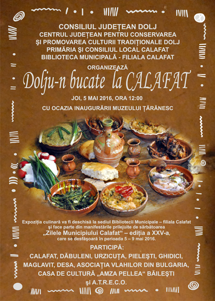 Afis Dolju-n bucate in Calafat