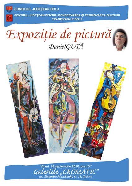 Afis Expozitie de pictura Daniel Guta