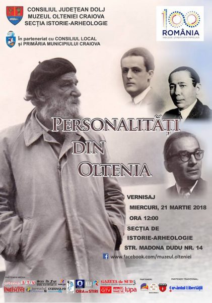 Expozitie Personalitati din Oltenia la Muzeul Olteniei Craiova