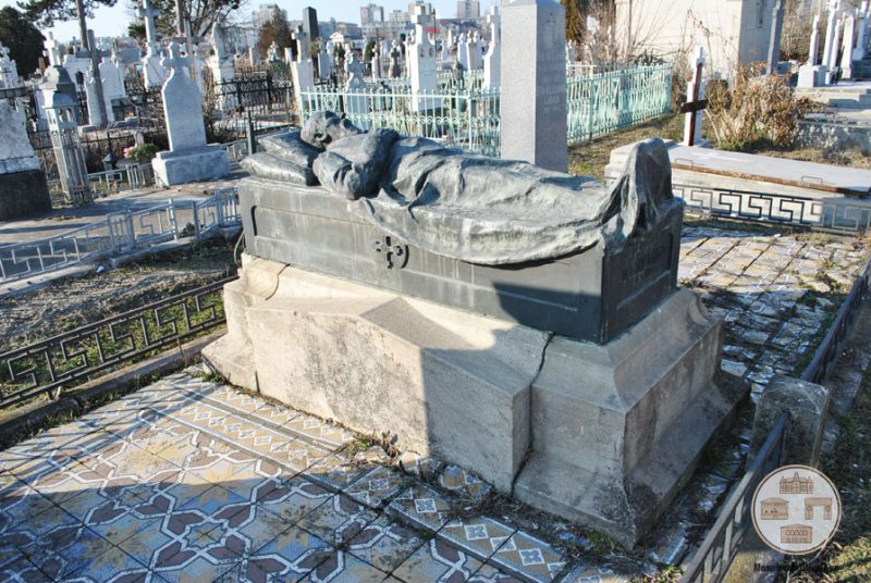 Monumentul funerar al lui Eugeniu Carada din cimitirul Sineasca, Craiova