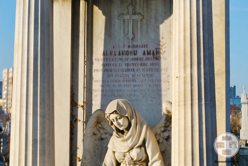 Inger - monumentul funerar al familiei Aman din Cimitirul Sineasca, Craiova