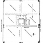 Planul Castrului Roman de la Racarii de Jos realizat de arheolog Dorel Bondoc