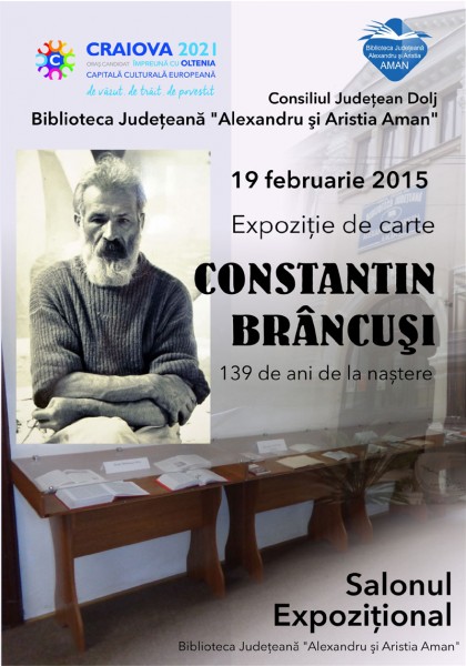 Expozitie de carte Constantin Brancusi - 139 de ani de la nastere