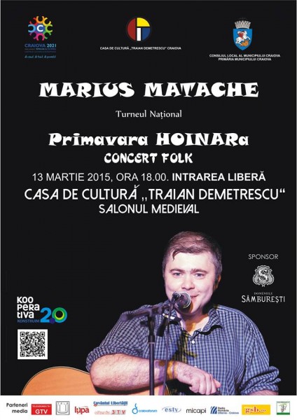 Primavara HOINARa - concert Marius Matache la Craiova