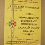 Salonul Municipal de Fotografie Craiova in imagini, editia VI - diploma de patronaj