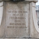 Monumentul Barbu Stirbei, Craiova - inscriptie soclu fata