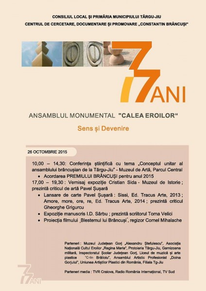 77 ani de Ansamblu Calea Eroilor - manifestari 26 octombrie