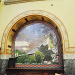 Banca Comertului - Primaria Municipiului Craiova - Mozaic Podul Suspendat din Parcul Romanescu