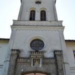 Intrarea in Manastirea Tismana - turn de intrare pe latura de vest a incintei