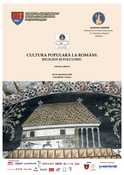 Afis Cultura populara la romani - Casa Baniei